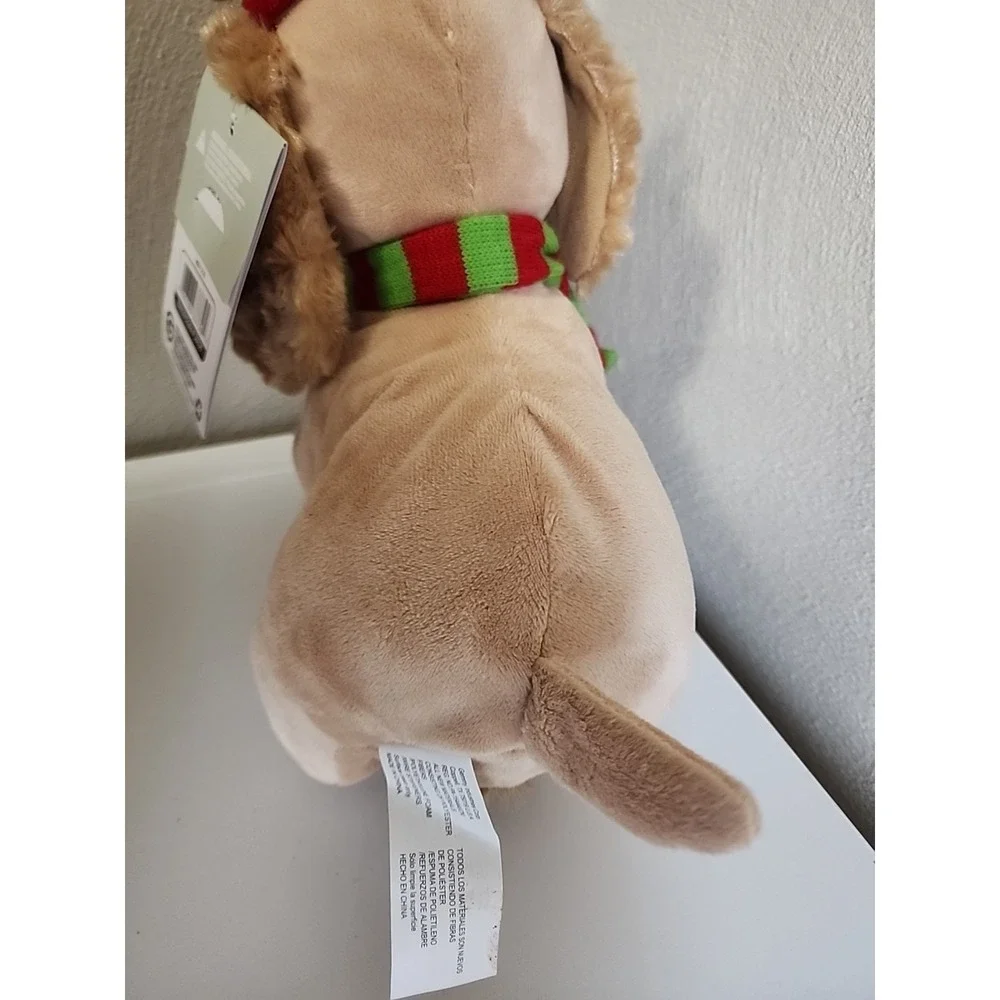 Gemmy Animated Dog Cocker‎ Spaniel Christmas Reindeer Antlers Musical Dances